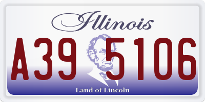 IL license plate A395106