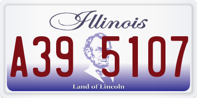 IL license plate A395107