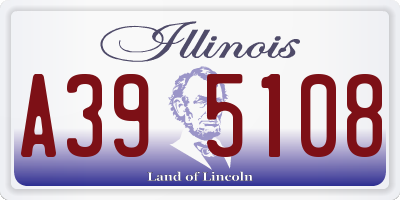 IL license plate A395108