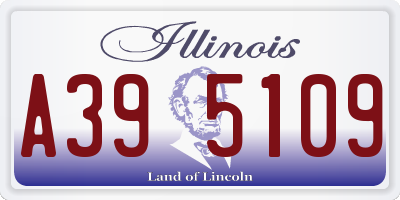 IL license plate A395109