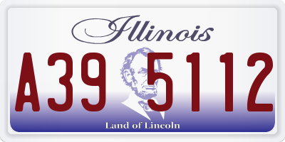 IL license plate A395112