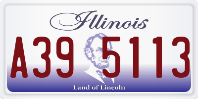 IL license plate A395113