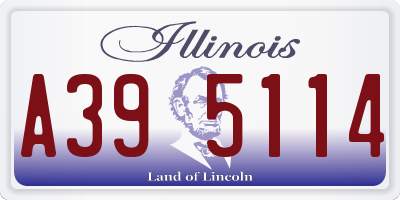 IL license plate A395114
