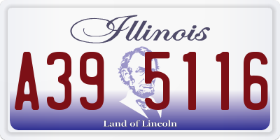 IL license plate A395116