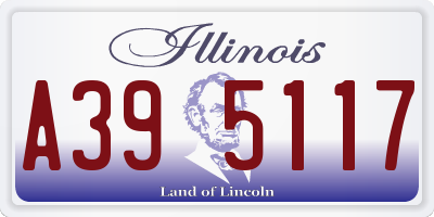 IL license plate A395117