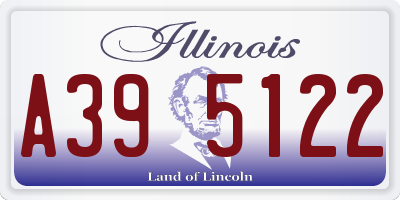 IL license plate A395122