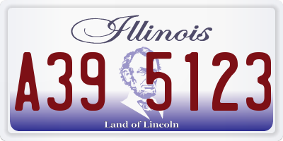 IL license plate A395123