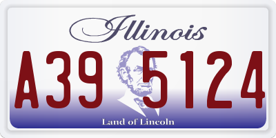 IL license plate A395124