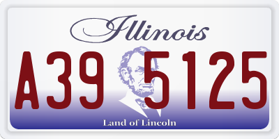 IL license plate A395125