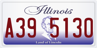 IL license plate A395130