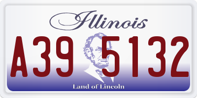 IL license plate A395132