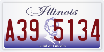 IL license plate A395134