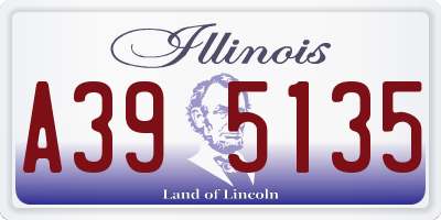IL license plate A395135