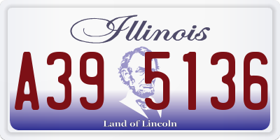 IL license plate A395136
