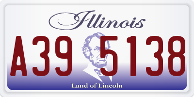 IL license plate A395138