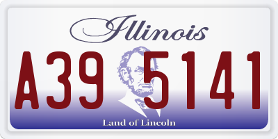 IL license plate A395141