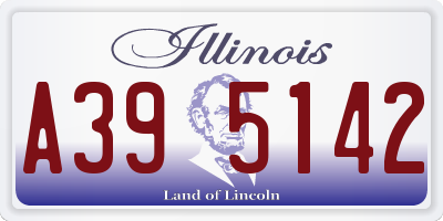IL license plate A395142