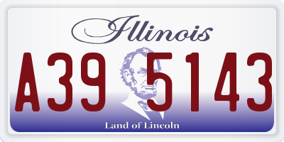 IL license plate A395143