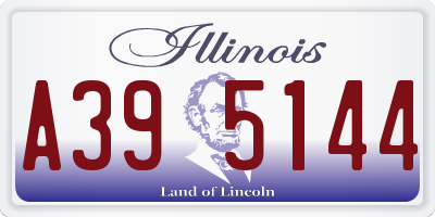 IL license plate A395144