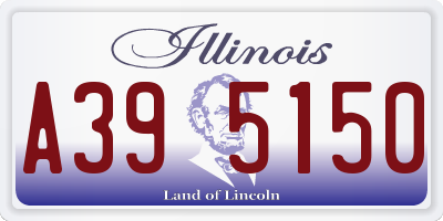 IL license plate A395150