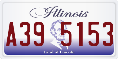 IL license plate A395153