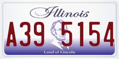 IL license plate A395154