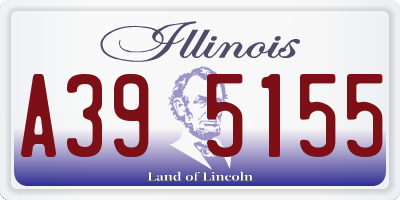 IL license plate A395155