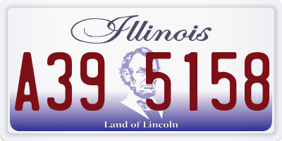 IL license plate A395158