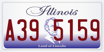 IL license plate A395159