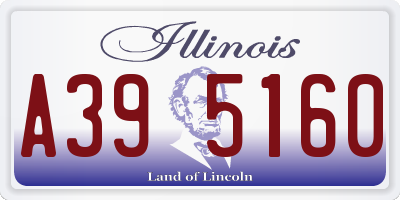 IL license plate A395160