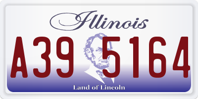 IL license plate A395164