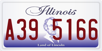 IL license plate A395166