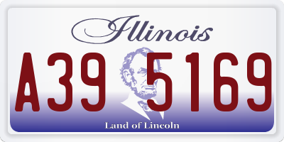 IL license plate A395169