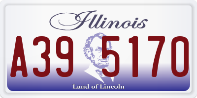 IL license plate A395170