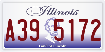 IL license plate A395172