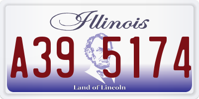 IL license plate A395174