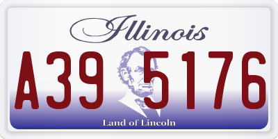 IL license plate A395176
