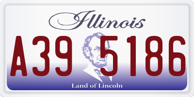 IL license plate A395186