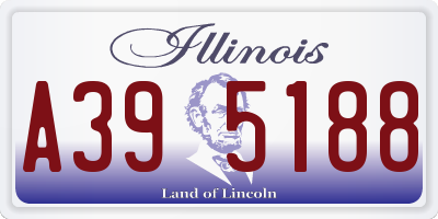 IL license plate A395188