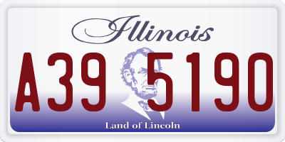 IL license plate A395190