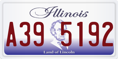 IL license plate A395192