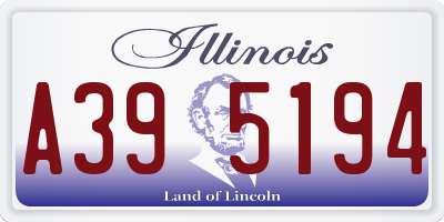 IL license plate A395194