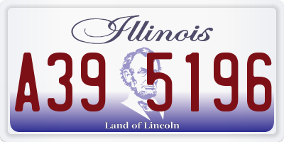 IL license plate A395196