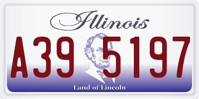 IL license plate A395197