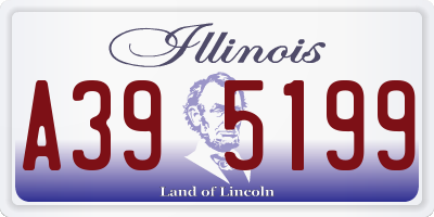 IL license plate A395199