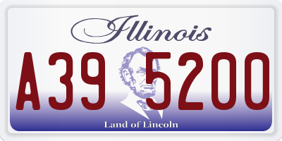 IL license plate A395200