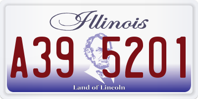 IL license plate A395201