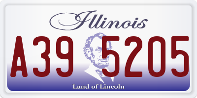 IL license plate A395205