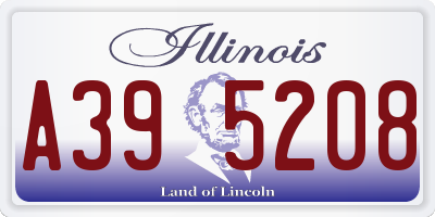 IL license plate A395208