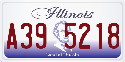 IL license plate A395218